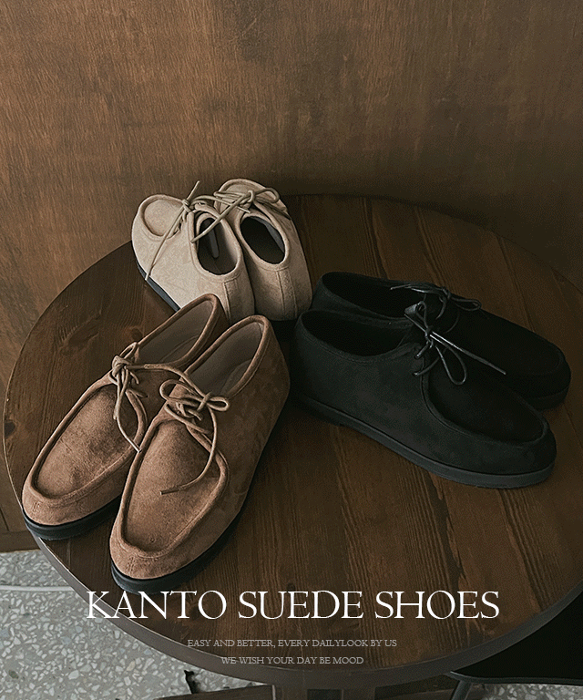 Kanto suede shoes - 3color