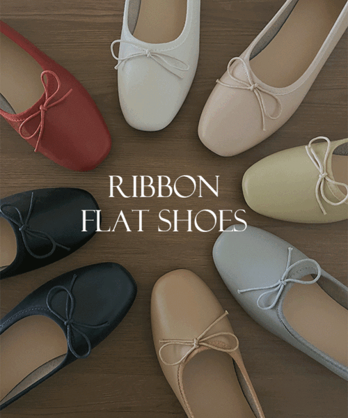 랜드 ribbon flat shoes - 8color