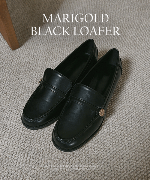 Marigold black loafer