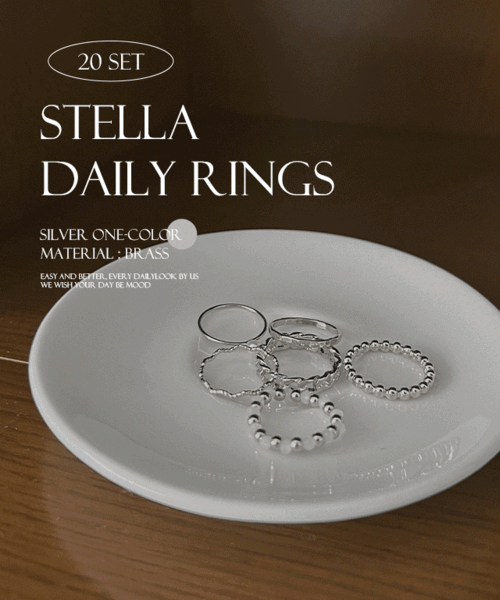 [20set]Stella daily rings - one color