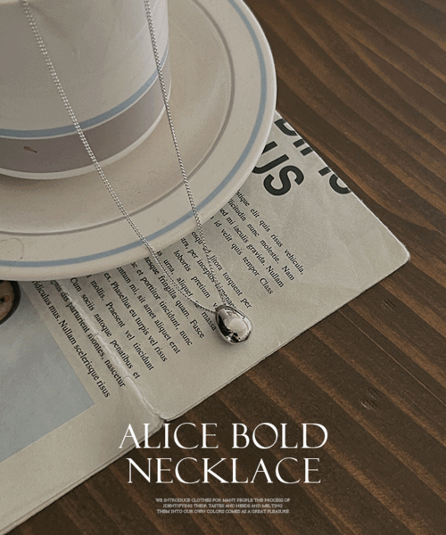 Alice bold necklace - 2color
